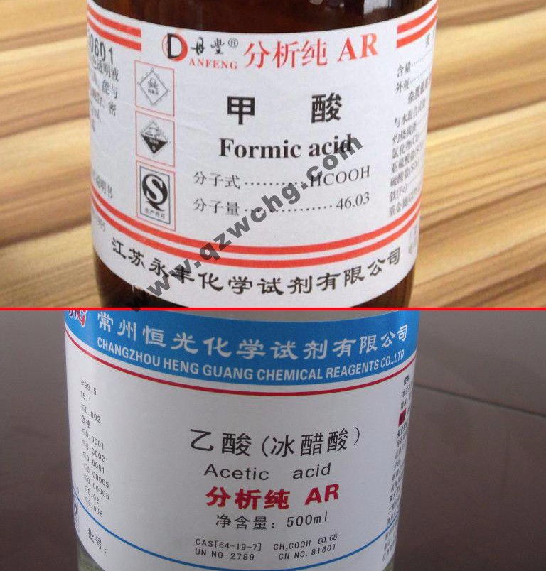 蟻酸，乙酸，甲酸，醋酸，冰醋酸，冰乙酸之間的名稱(chēng)關(guān)系(圖1)